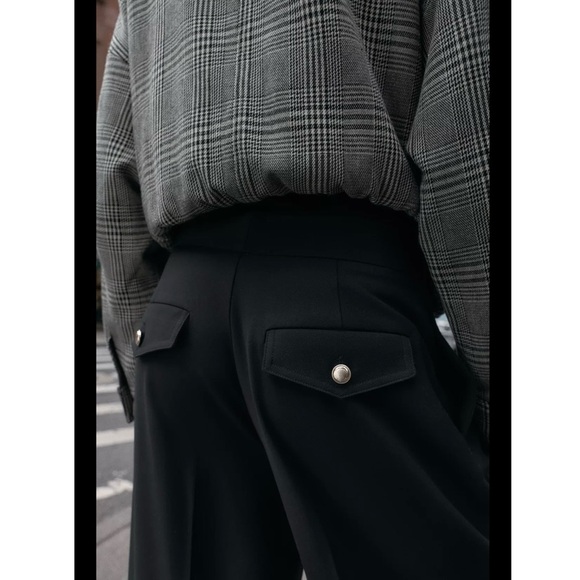 NWT Zara High-waisted Wide Leg Pants - Picture 5 of 8